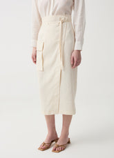 Ovs Wraparound Combat Midi Skirt